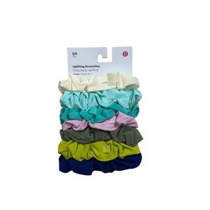 NWT 7 Pack Lululemon Uplifting Scrunchies
